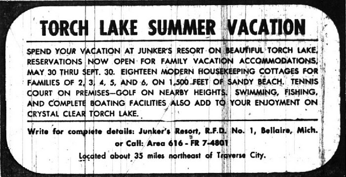 Junkers Resort Motel - May 23 1963 Ad